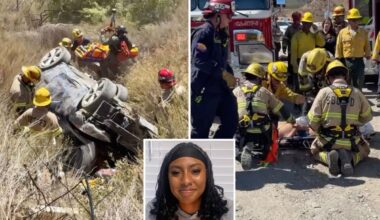 Heartbreak as star college athlete, 20, is killed in horrific rollover crash on California's I-15 freeway