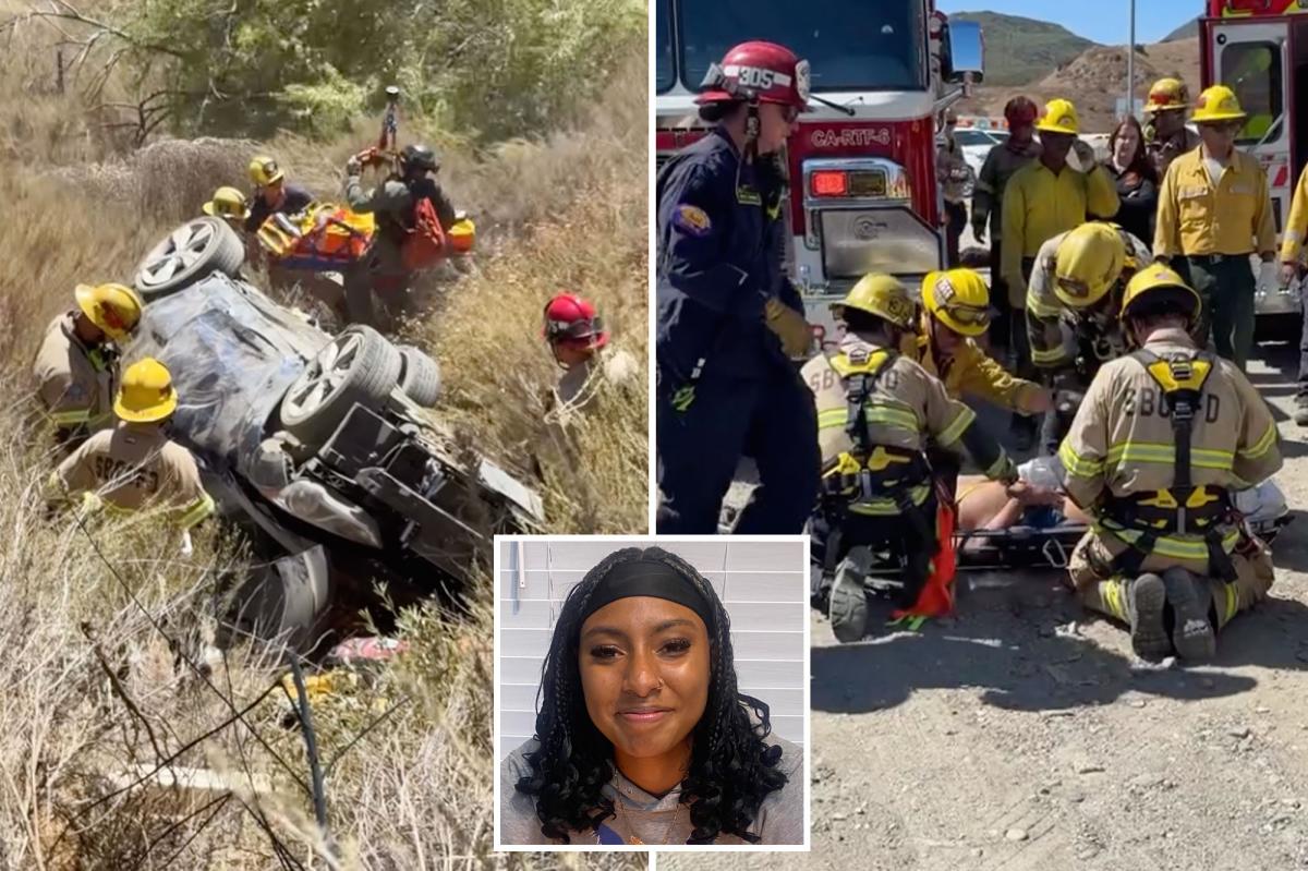 Heartbreak as star college athlete, 20, is killed in horrific rollover crash on California's I-15 freeway