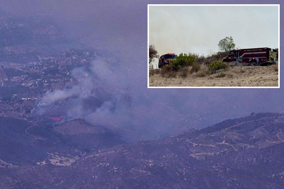 Rainbow wildfire forces home evacuations in North San Diego County