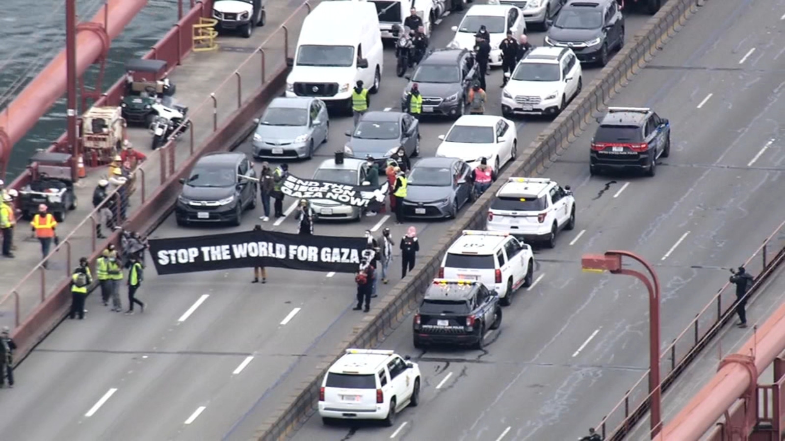 Golden Gate Bridge protesters: 7 pro-Palestinian demonstrators found guilty on lesser charges; jury deadlocked on felony