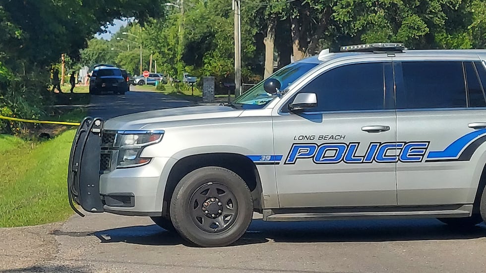 First responders on the scene of a shooting in Long Beach.