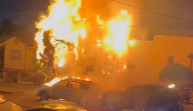 Illegal 4th of July fireworks ignite fire, damage vehicles and tree in Oakland