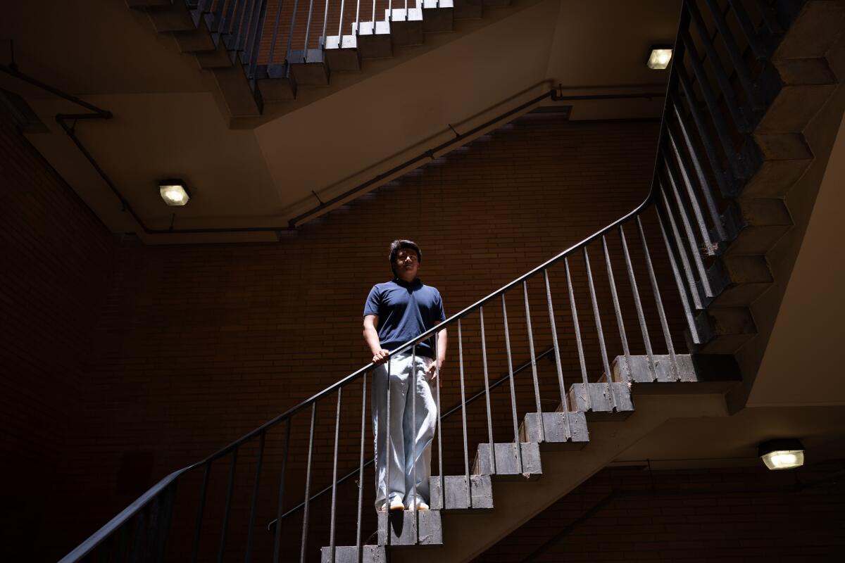 Diego Bollo poses for a portrait on UCLA campus