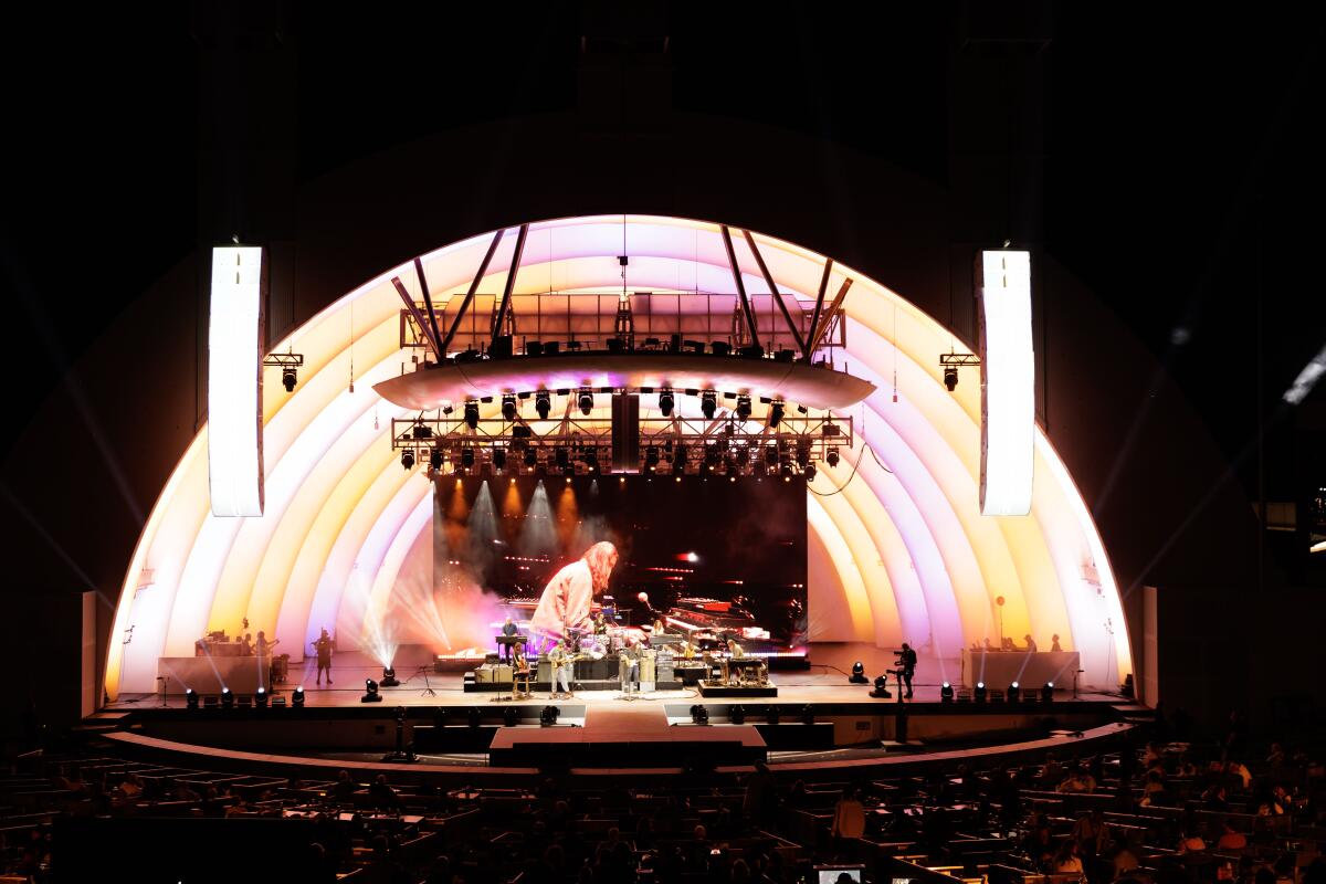 War on Drugs perform at the Hollywood Bowl on May 19, 2026 in Los Angeles California.