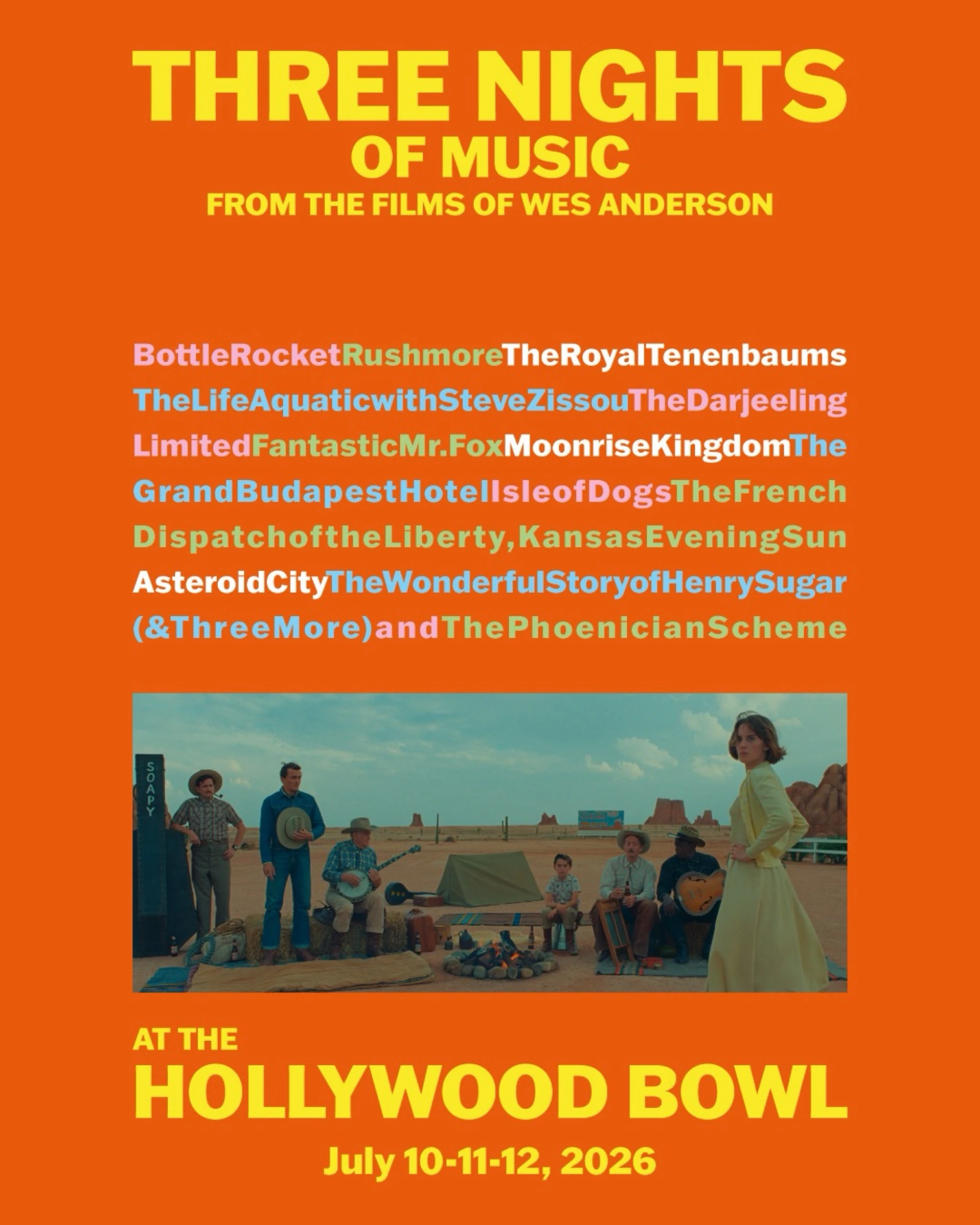 Music from the Films of Wes Anderson at the Hollywood Bowl