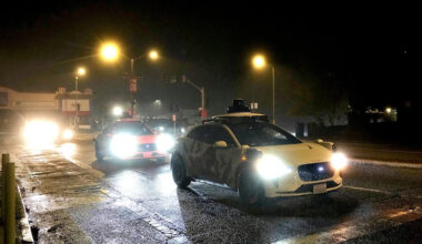 Terrified passengers film Waymo autonomous vehicle driving into live fireworks in San Francisco
