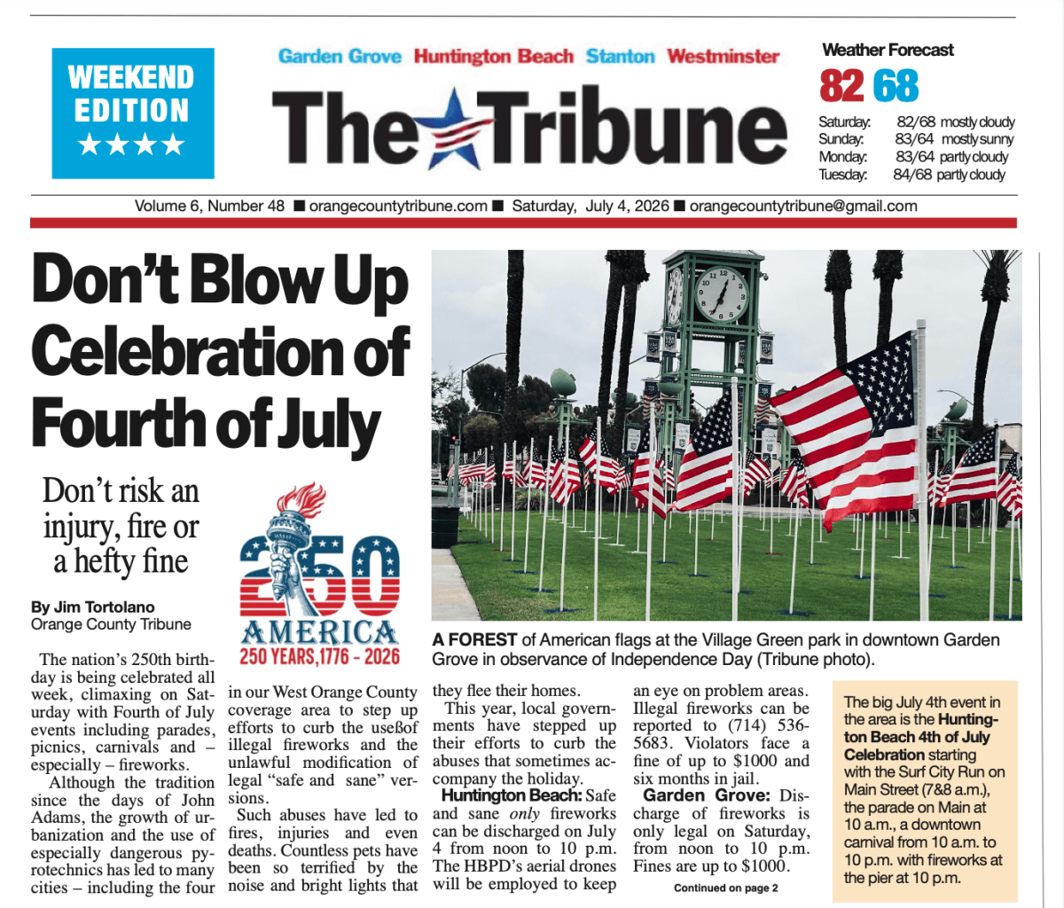 The OC Tribune July 4, 2026 – ORANGE COUNTY TRIBUNE