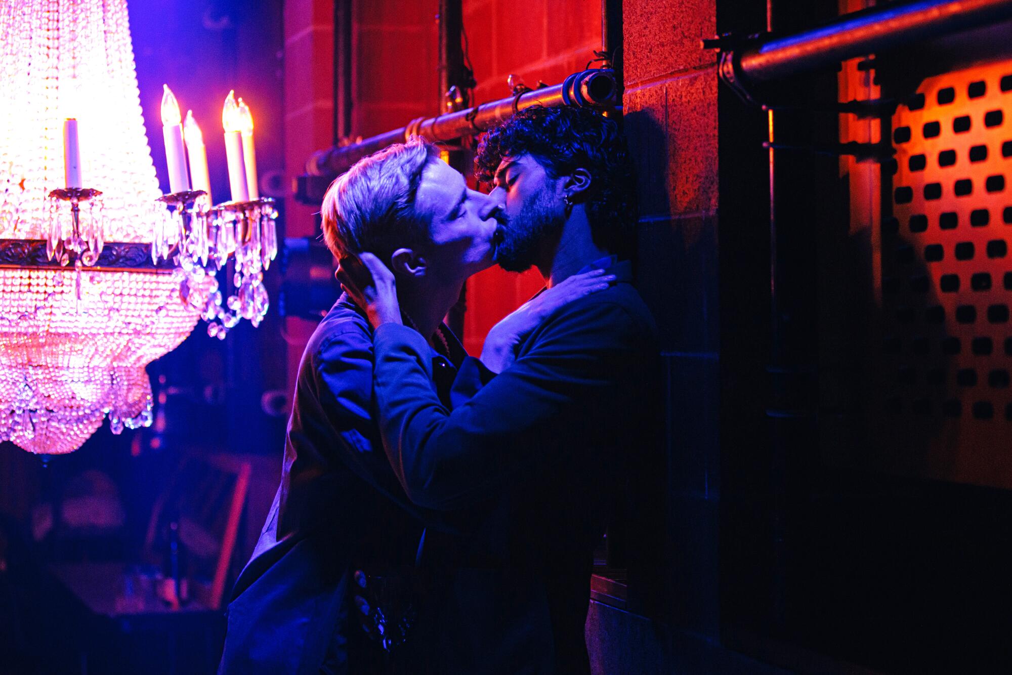 John McCrea as Prince George; Mihir Kumar as Dev Chatterjee in "Prince Faggot."