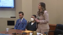 Defense attorney Liann Sabatini speaks during a status hearing for Larry Millete on January 8, 2024.