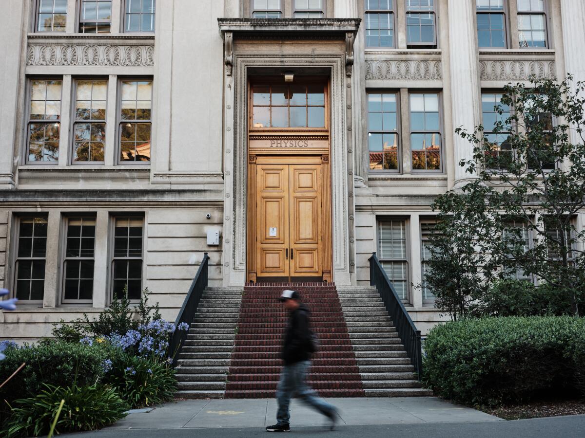 The Physics South building, formerly called LeConte Hall, at UC Berkeley on June 27.