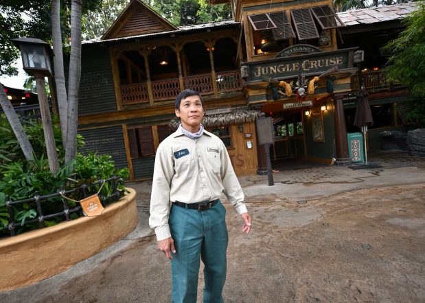 Arborist John Nguyen at Disneyland in Anaheim on Thursday, June 25, 2026. (Photo by Jeff Gritchen, Orange County Register/SCNG)