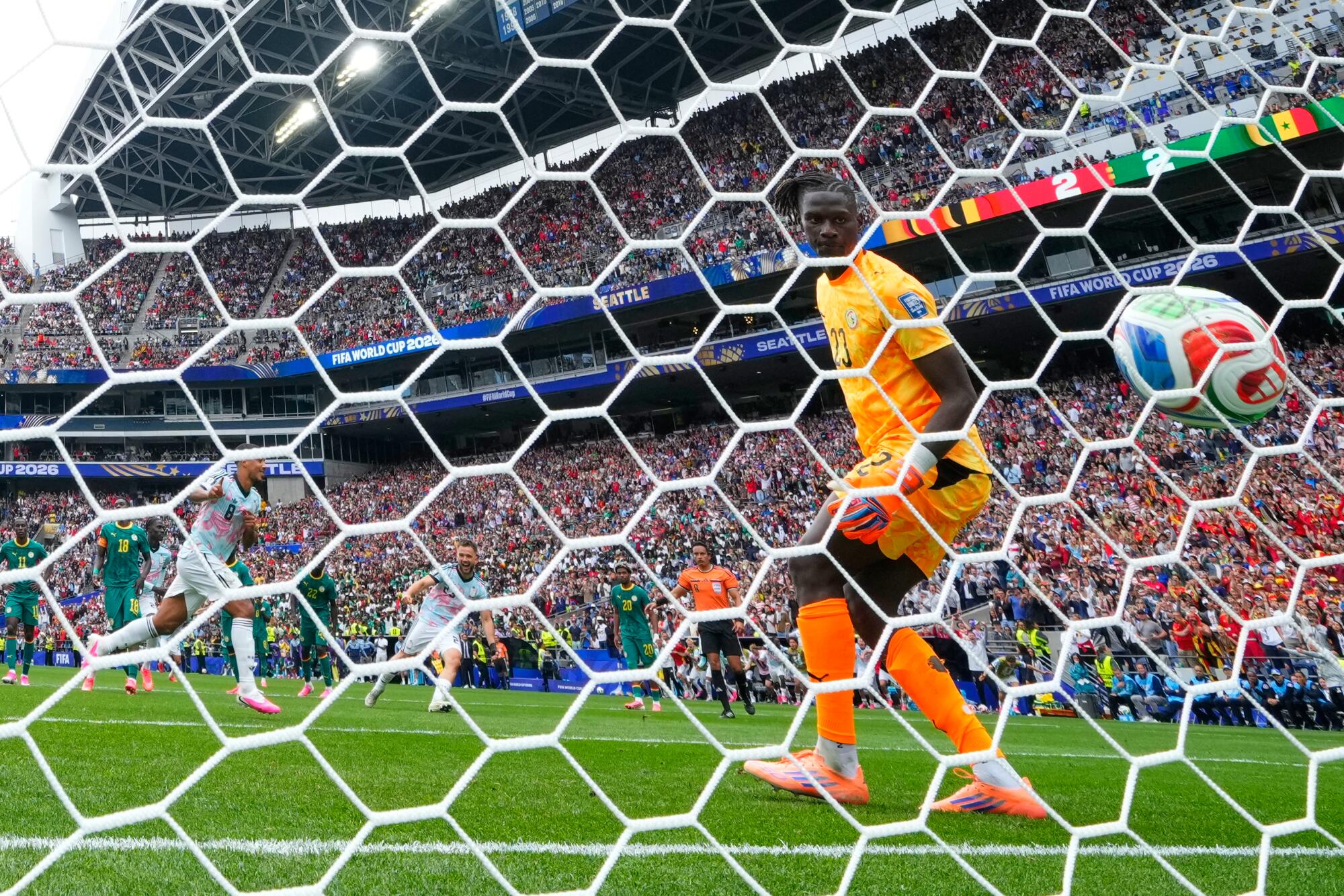 Belgium's Youri Tielemans on a penalty kick that sails by Senegal goalkeeper Mory Diaw during a World Cup match.