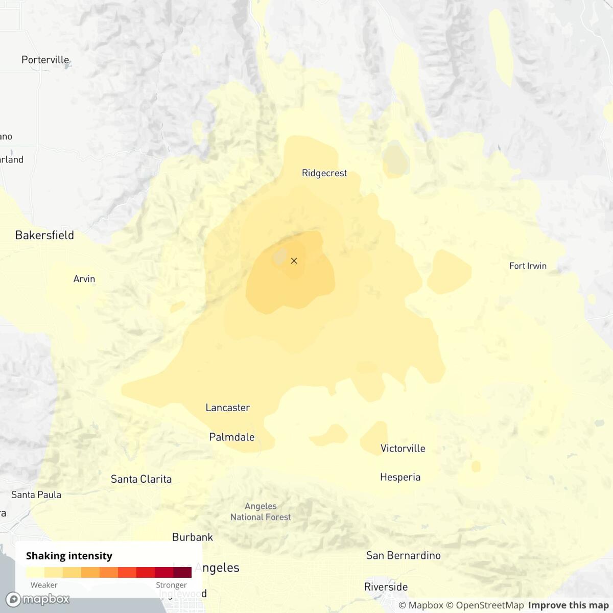 A magnitude 4.3 earthquake in the Mojave Desert on Monday was felt across the region.