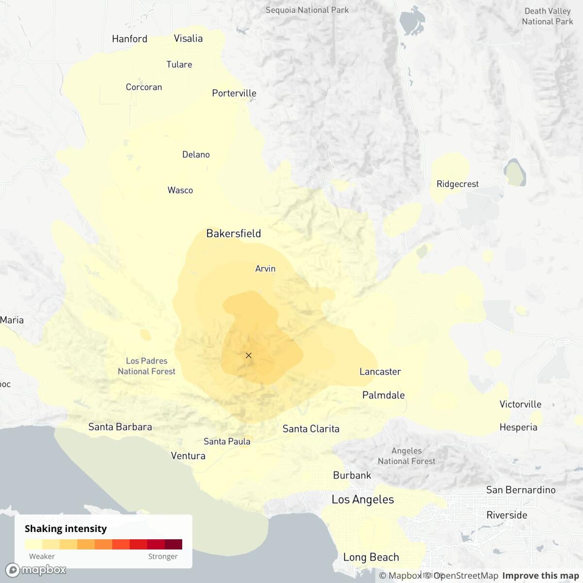 An earthquake centered near Frazier Park was felt across the region.