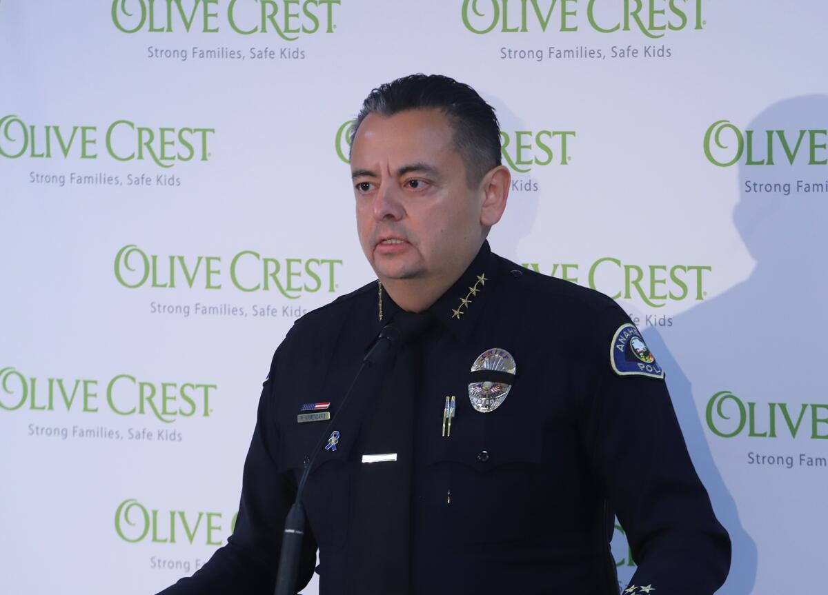 Former Anaheim Police Chief Rick Armendariz directed command staff to review Lee and Duran's overtime practices.