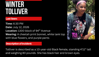 Missing Person Winter Tolliver: At Risk Due to Age