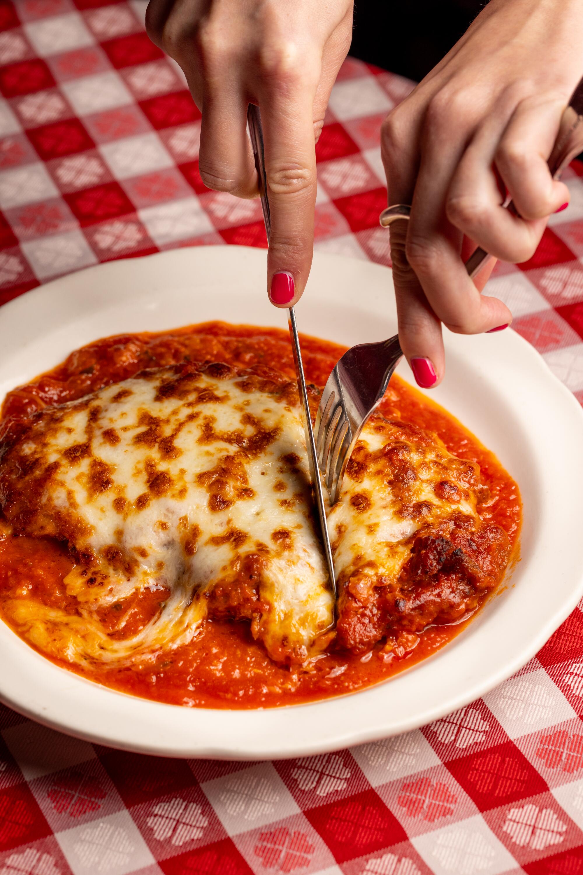 Chicken Parmesan from Dan Tana's.