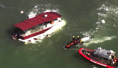 San Francisco boat rescue underway near Alcatraz