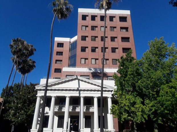 A nine-story office building at 152 N. 3rd St. in downtown San Jose.(George Avalos/Bay Area News Group)