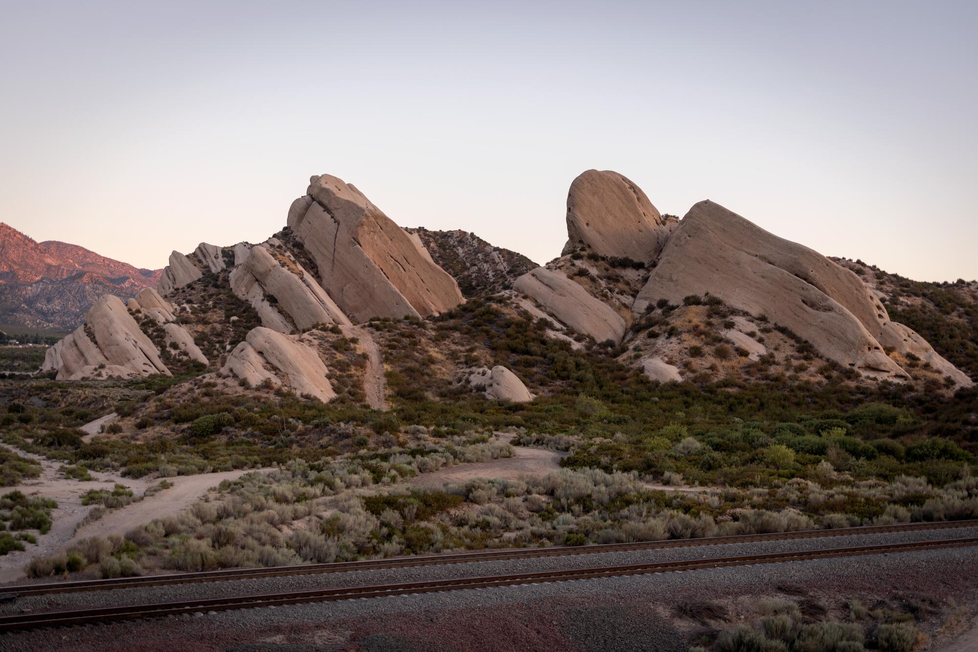 The Mormon Rocks in Phelan.