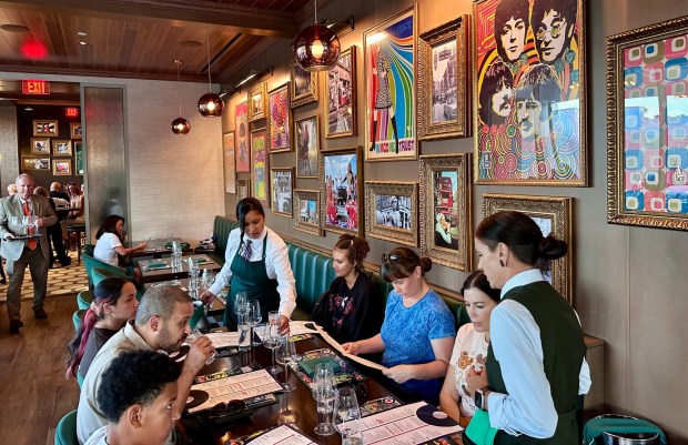 The Gordon Ramsay at the Carnaby indoor dining room in Downtown Disney. (Photo by Brady MacDonald, Orange County Register/SCNG)