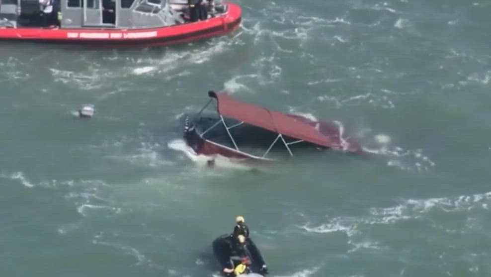 Wreckage from capsized Stockton boat found in San Francisco Bay