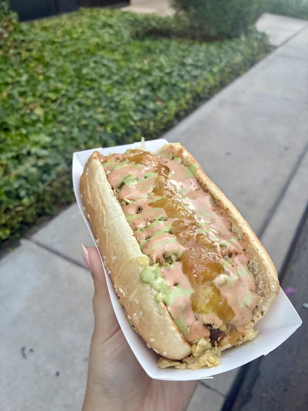 The choriperro or "mastiff" dog from Wezzarepas in Whittier.