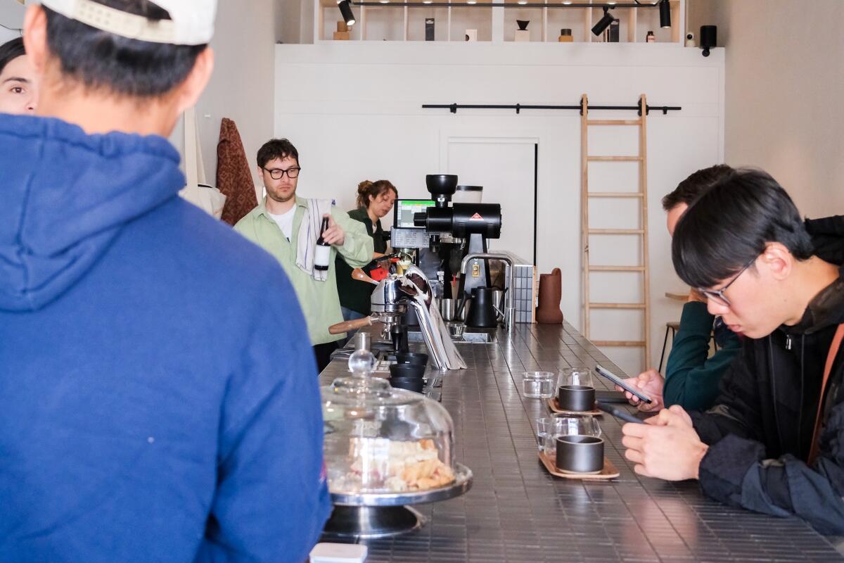 Inside Path, an excellent coffee shop near Queen Victoria Market.