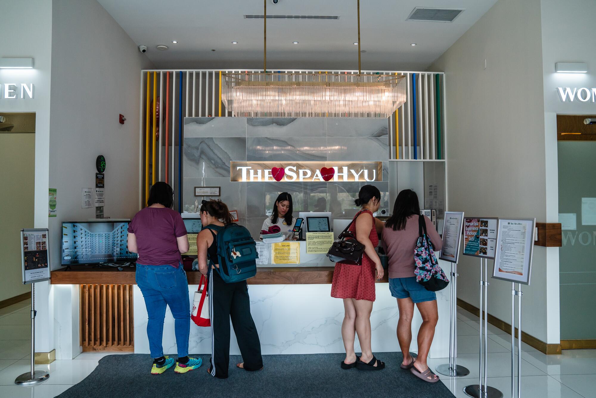 Spa Hyu's snack bar. (Ariana Drehsler/For The Times)