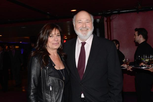 Actor Rob Reiner and his wife, Michele Singer, arrive for an event.