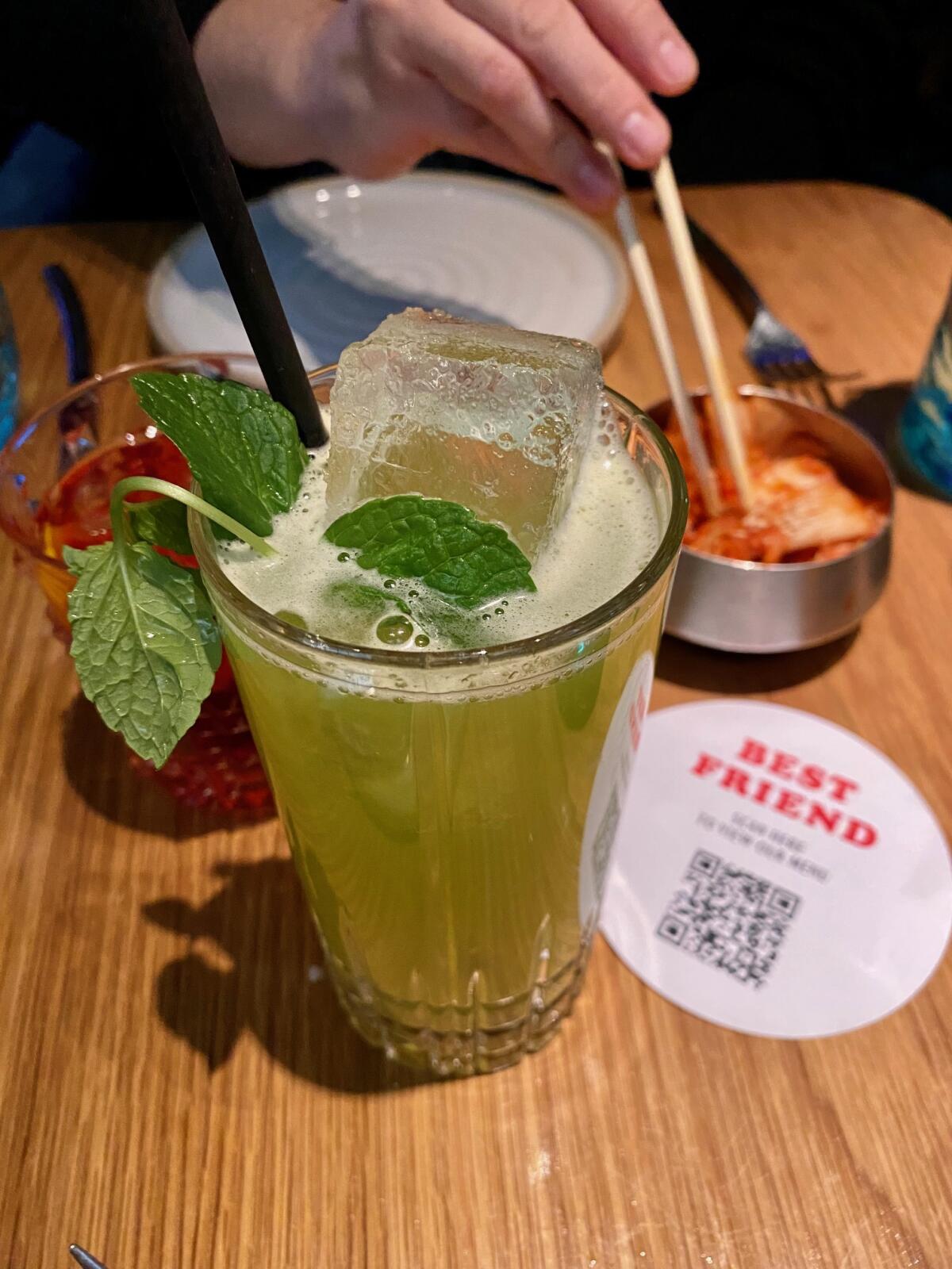 Chef Roy Choi's restaurant, Best Friend, in Las Vegas is known for creative cocktails and a Korean-Mexican fusion menu.