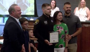 Oakland County Deputy honored after rescuing children from Orion Township house fire