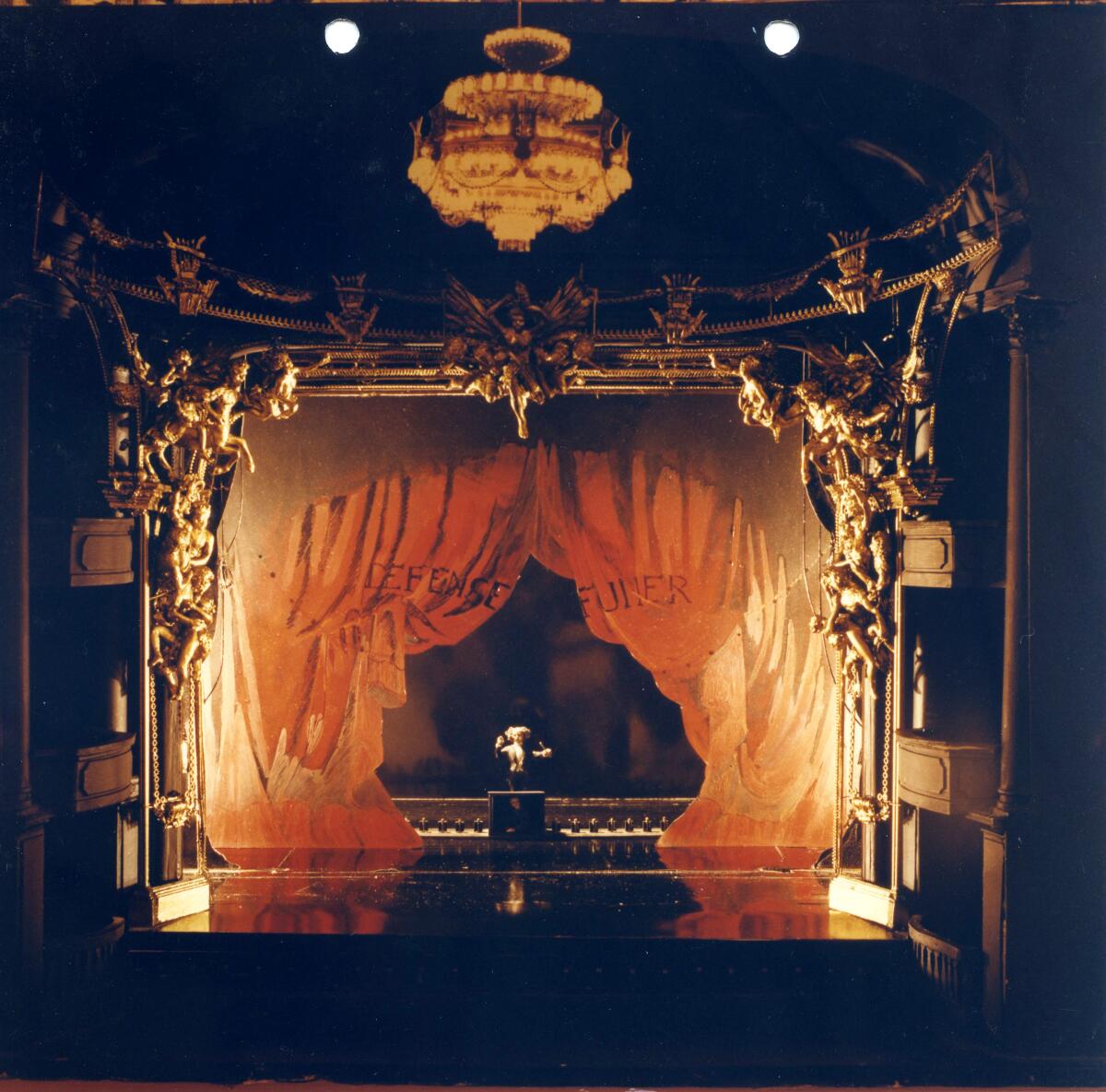Maria Björnson's original 1986 "Phantom" model and chandelier design.