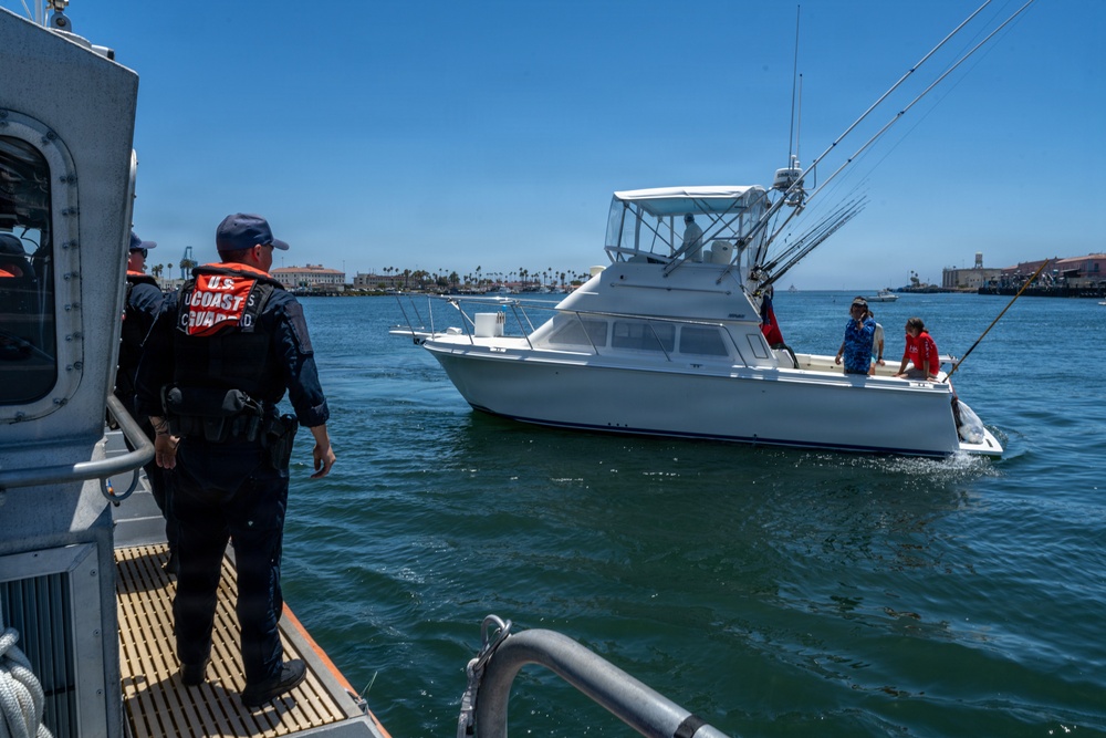 Coast Guard Station Los Angeles-Long Beach crews patrol Los Angeles’s West Harbor safe for FIFA World Cup watch party