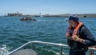 Coast Guard Station Los Angeles-Long Beach crews patrol Los Angeles’s West Harbor safe for FIFA World Cup watch party