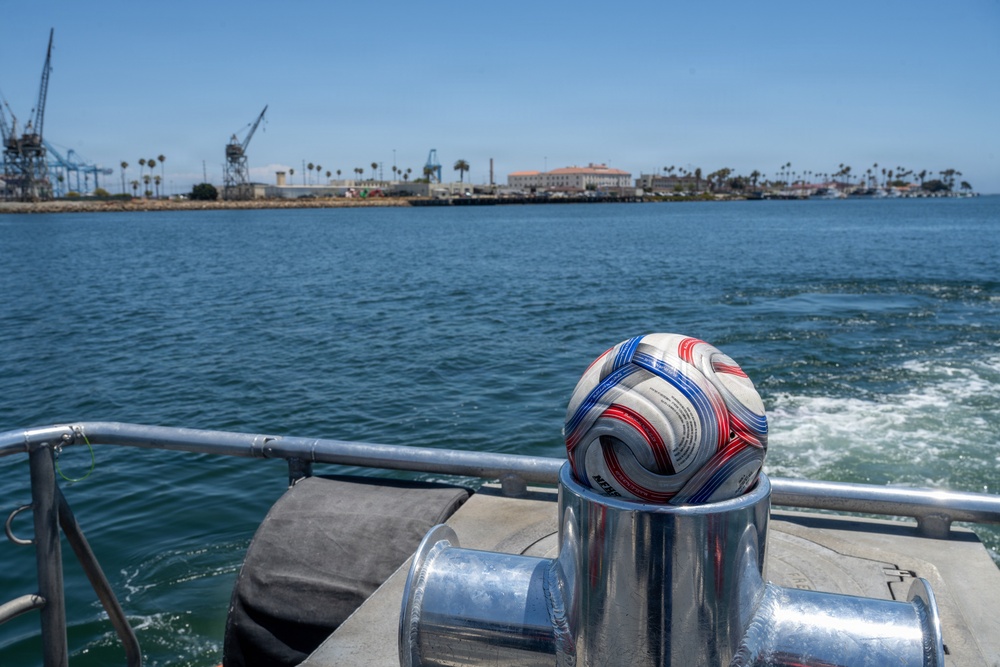Coast Guard Station Los Angeles-Long Beach crews patrol Los Angeles’s West Harbor safe for FIFA World Cup watch party