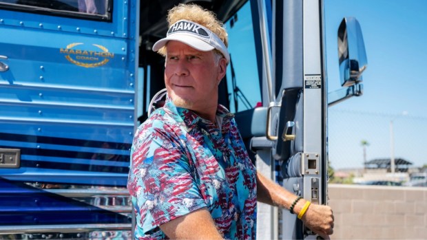 Actor Will Ferrell as past-his-prime golf legend Lonnie Hawkins in "The Hawk" comedy series on Netflix. (Courtesy of Netflix)
