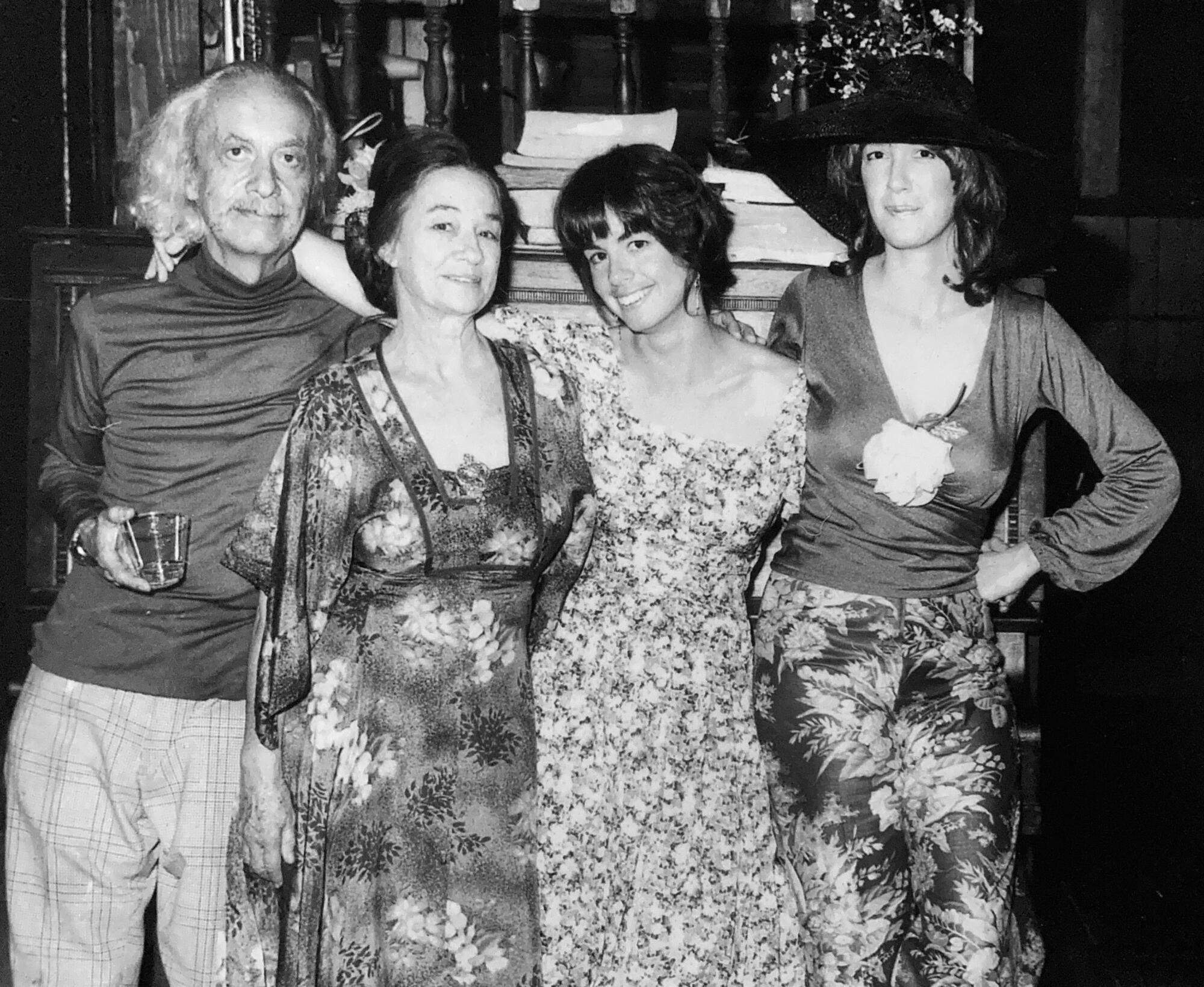 Sol Babitz, Mae Babitz, Mirandi Babitz and author Eve Babitz