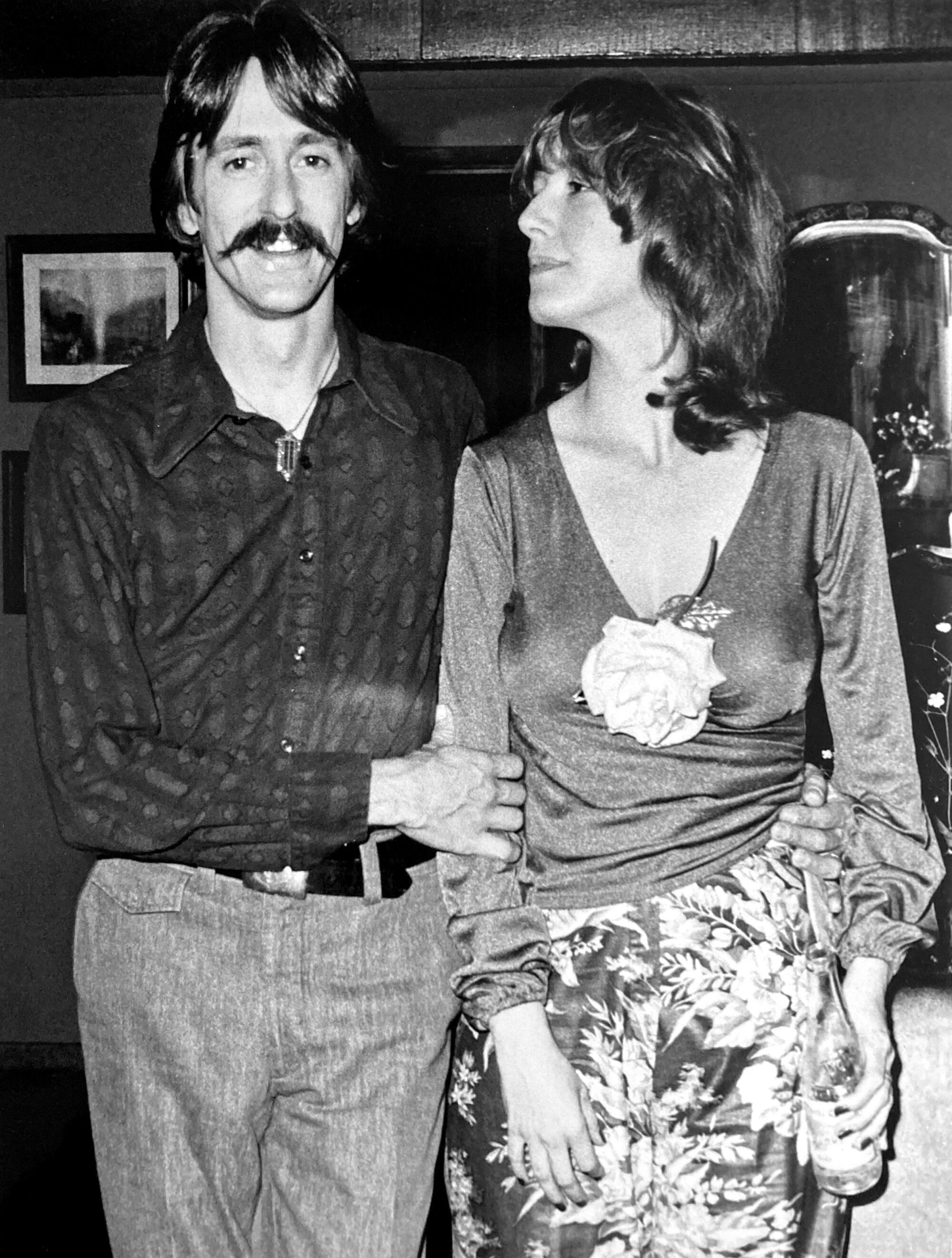 Eve Babitz and her frequent companion Paul Ruscha celebrate the 1977 release of Babitz’s seminal "Slow Days, Fast Company."