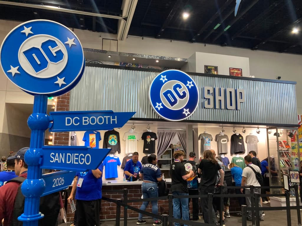 SDCC 2026 booth