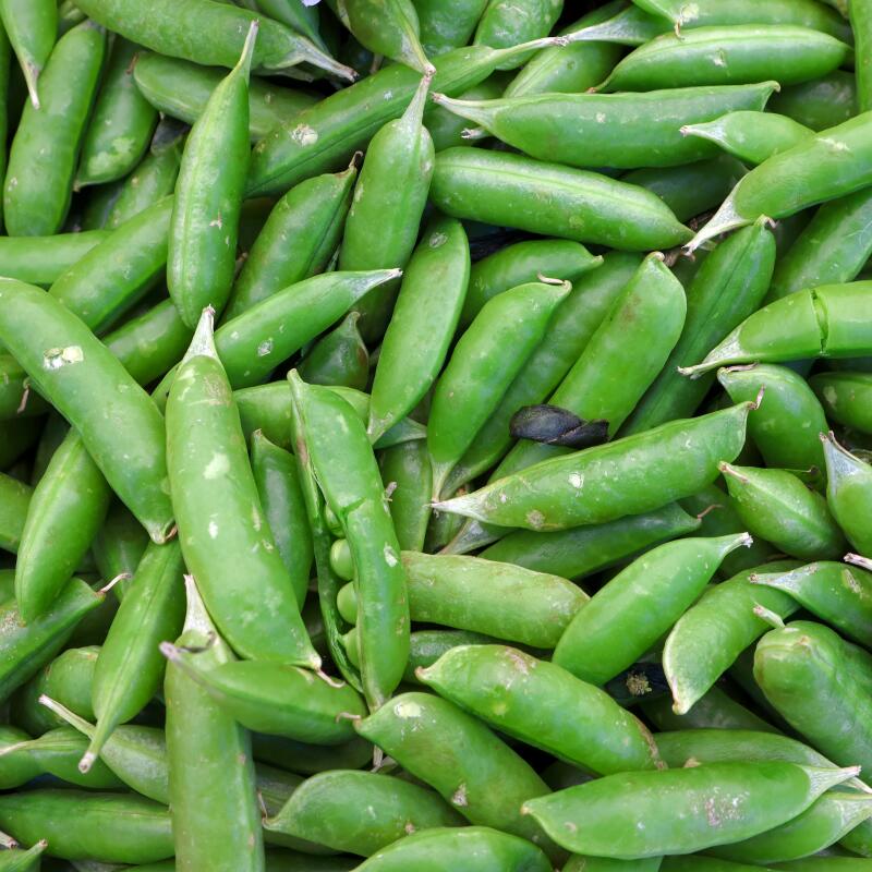 A range of produce, including peas, is sold at the Central Avenue Farmers Market.