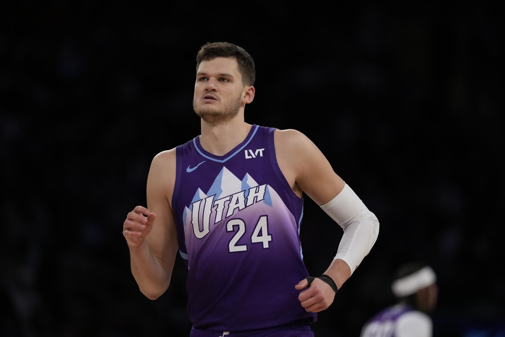 Walker Kessler was a big presence in the paint for the Jazz before he got hurt last season.