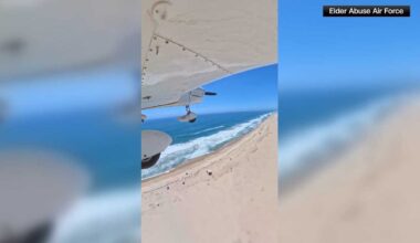 WATCH: Plane made emergency landing on California beach