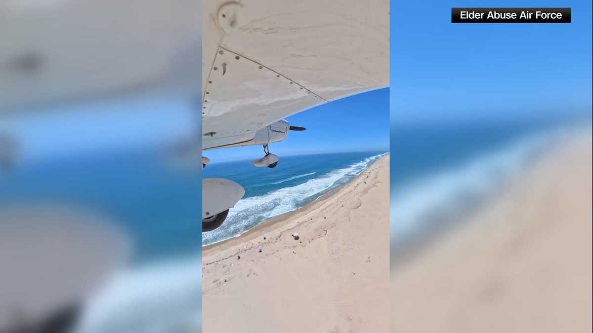 WATCH: Plane made emergency landing on California beach