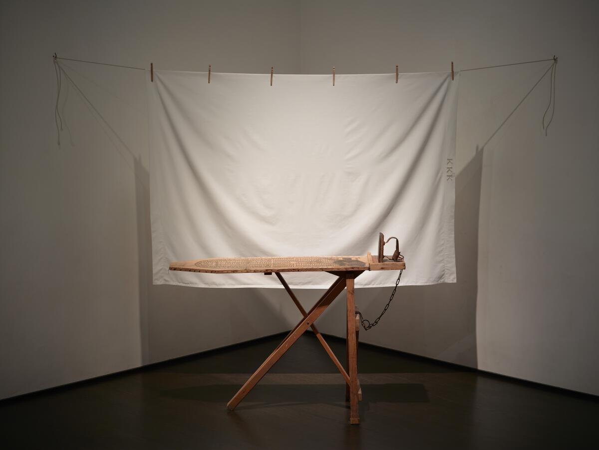 An art installation in a museum.