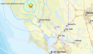 Preliminary magnitude 4 point 3 earthquake strikes near Cloverdale in North Bay, USGS says