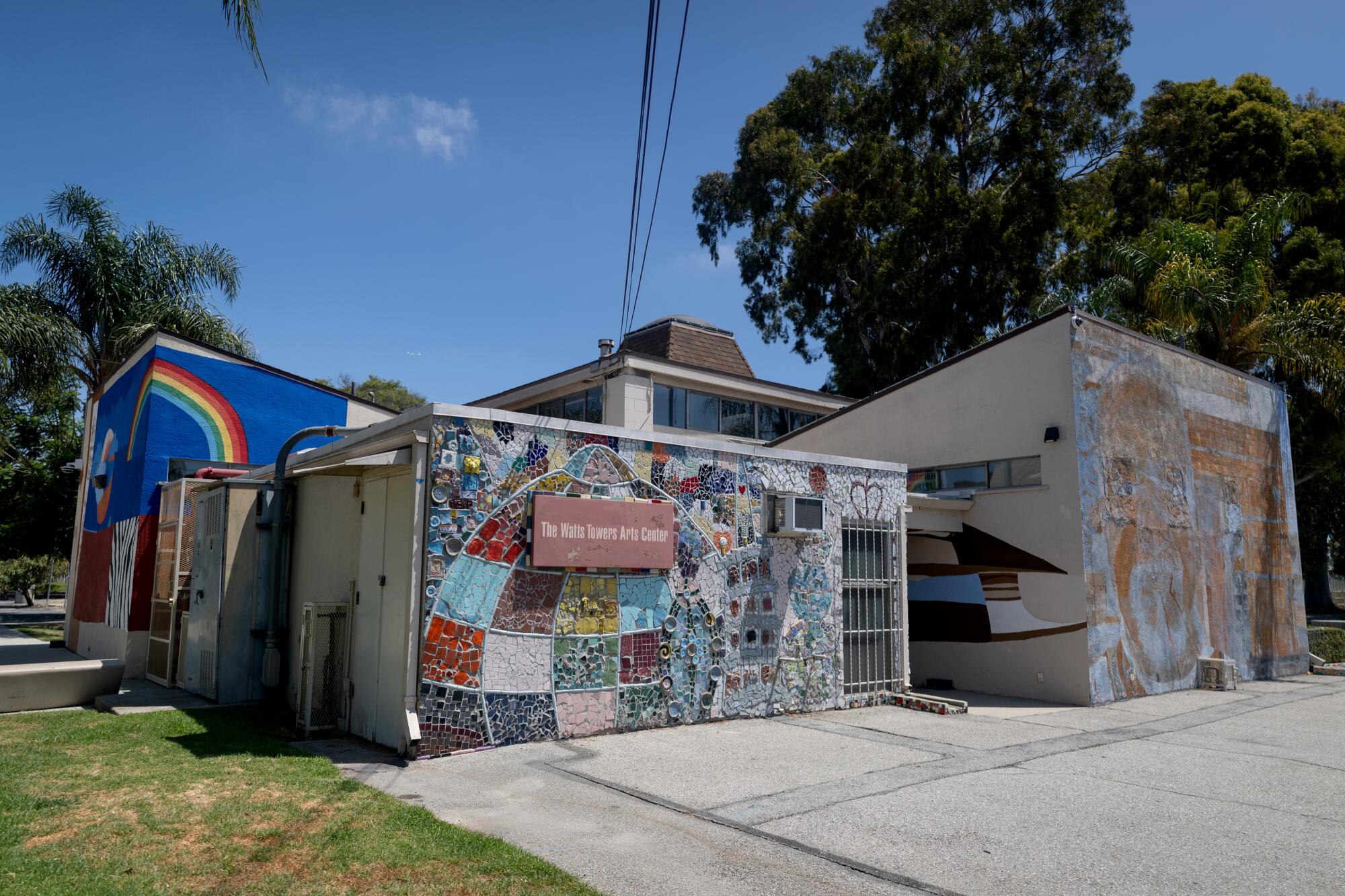 A building at the Watts Towers Arts Center Campus.
