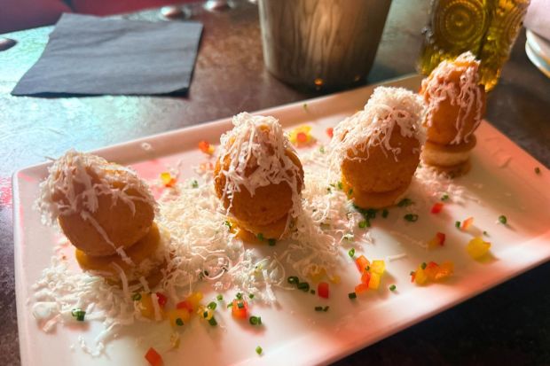 Fried Goat Cheese Balls from SUR in West Hollywood. (Carolyn Burt, SCNG)