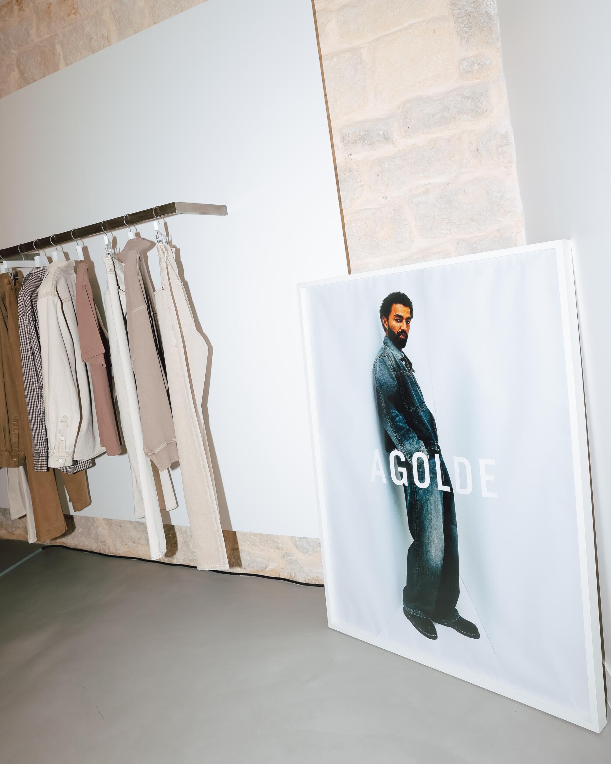 Agolde’s flagship store at Melrose Place in collaboration with artist Niki Haas.