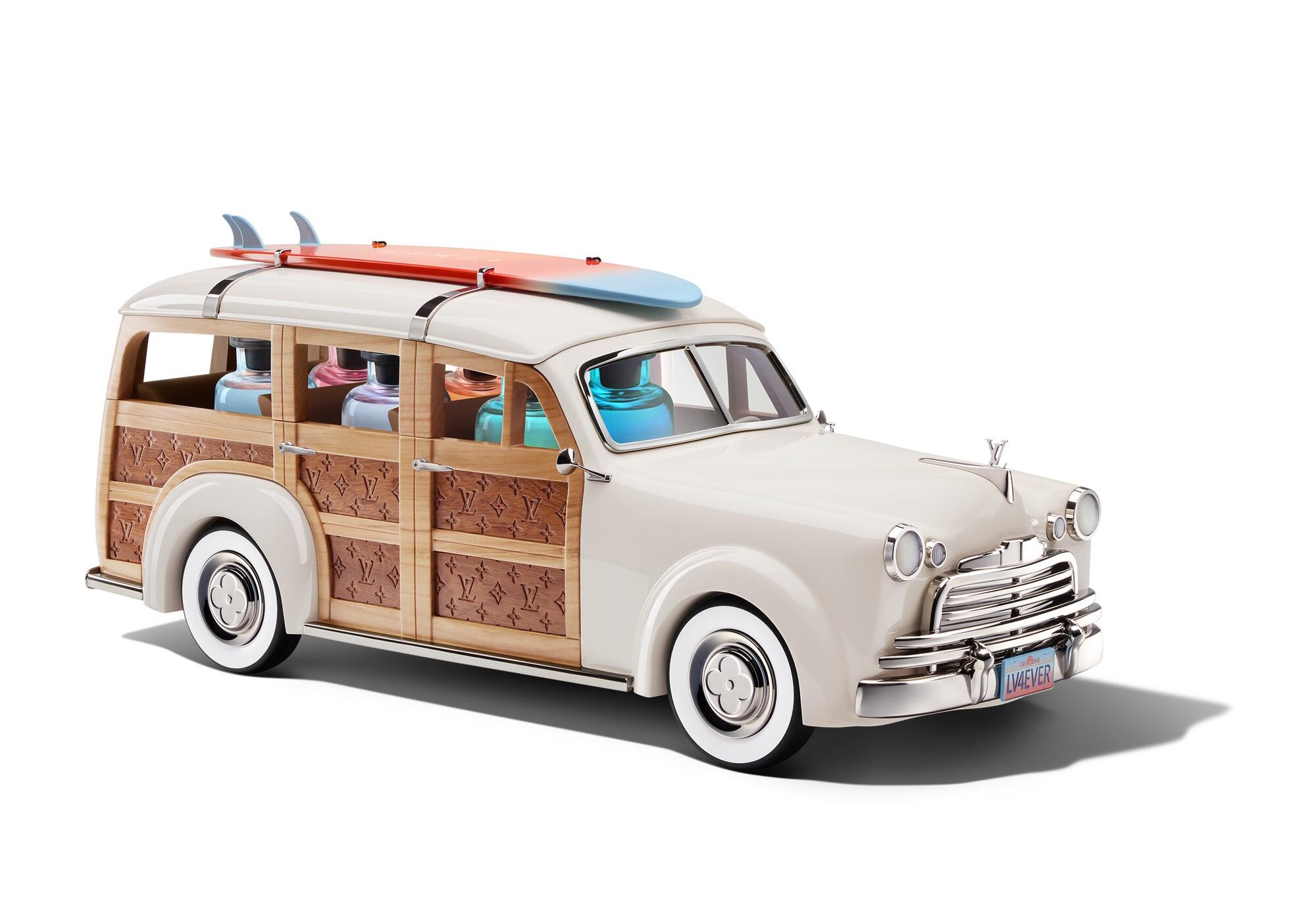 Woody Wagon Colognes Collection a California Escape by Louis Vuitton x Alex Israel. 